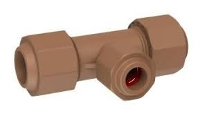 Unitwist Red Tee 15X15X22mm | Plumber's Depot