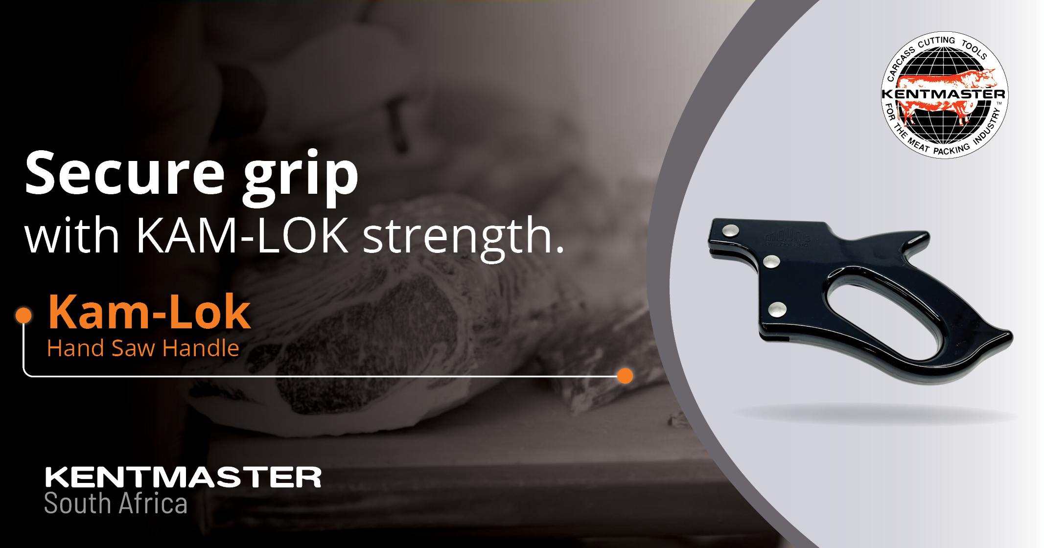 Secure grip with KAM-LOK strength | Kam-lok hand saw handle | Kentmaster