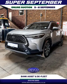 Devco Auctioneers Super September online auction | 9 -11 September 2025 | Bank Asset & De-Fleet