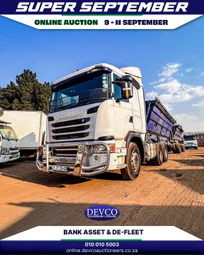 Devco Auctioneers Super September online auction | 9 -11 September 2025 | Bank Asset & De-Fleet