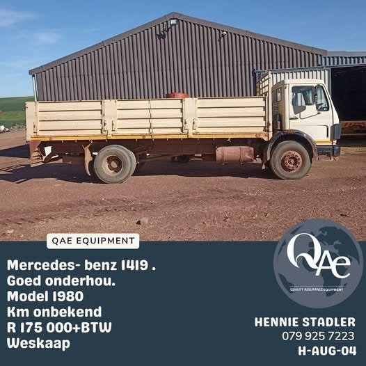 Mercedes Benz 1419 1980 model | QAC Equipment