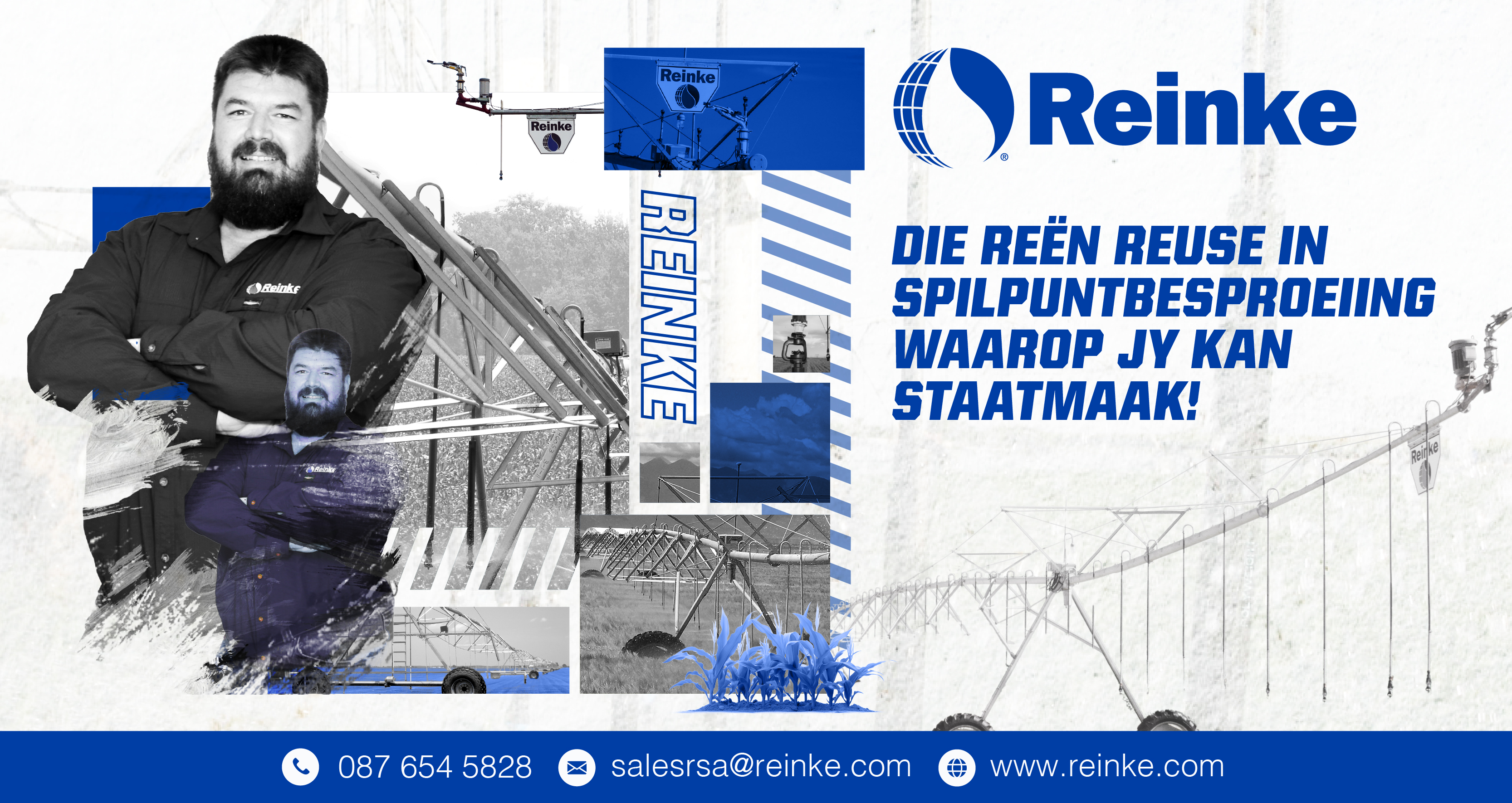 Reinke – Die reënreuse in spilpuntbesproeiing