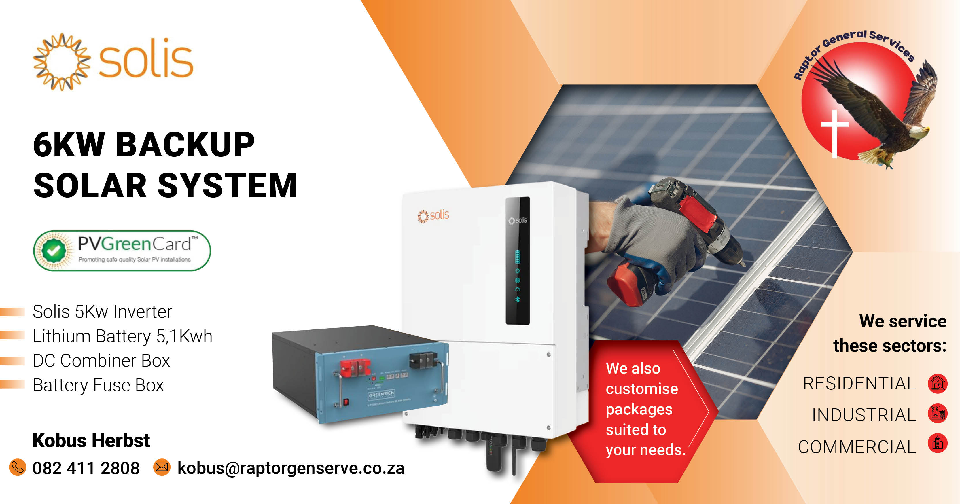 Solis 6KW backup solar system | Raptor General Services