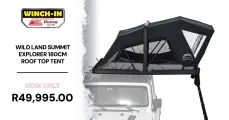 Wild Land summit explorer 180cm roof top tent | Winch-In