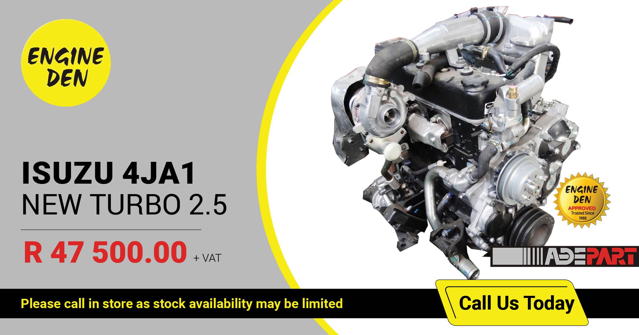 Isuzu 4JA1 new turbo 2.5 | Engine Den