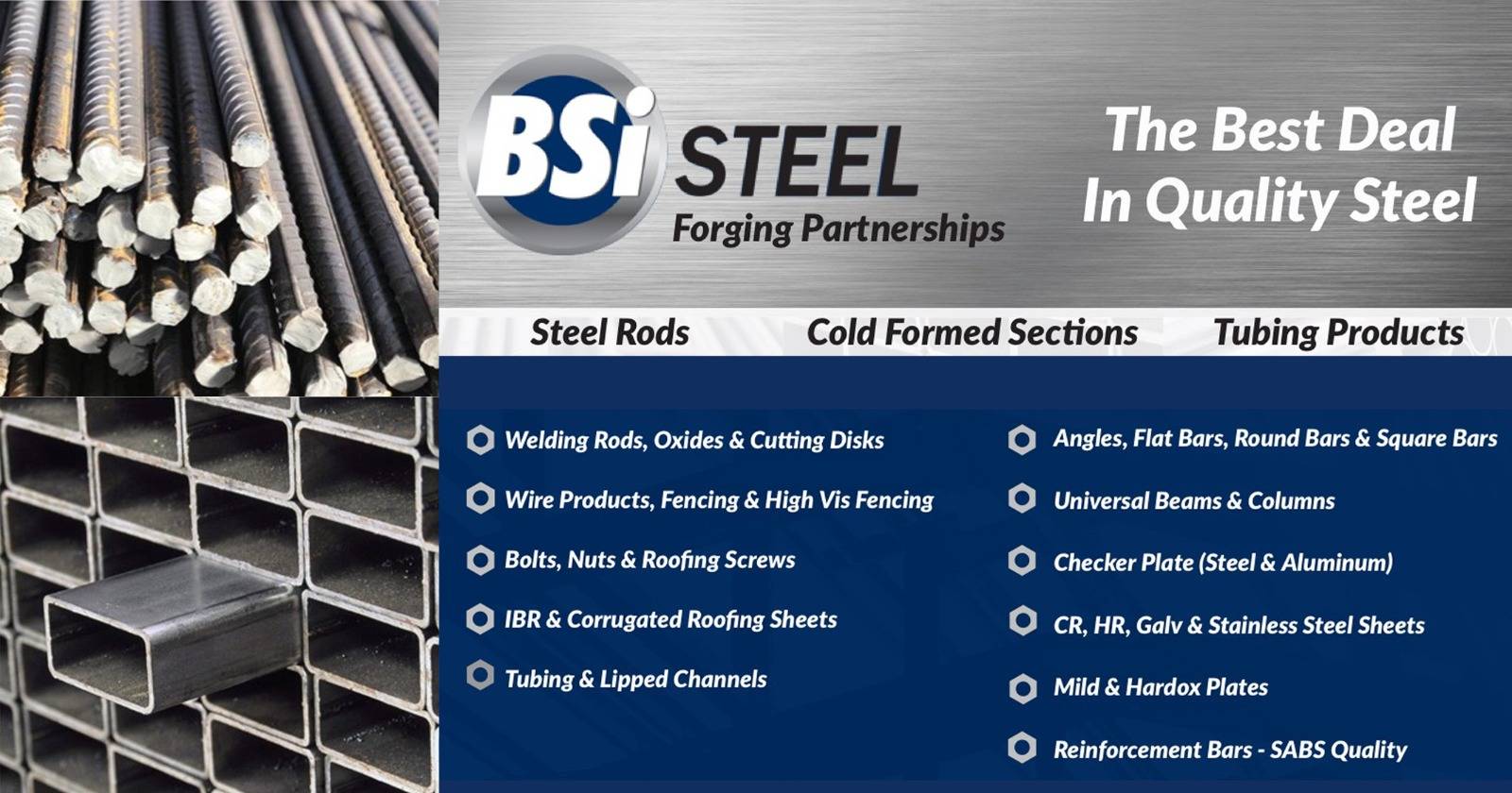 The best deal in quality steel | BSi Steel