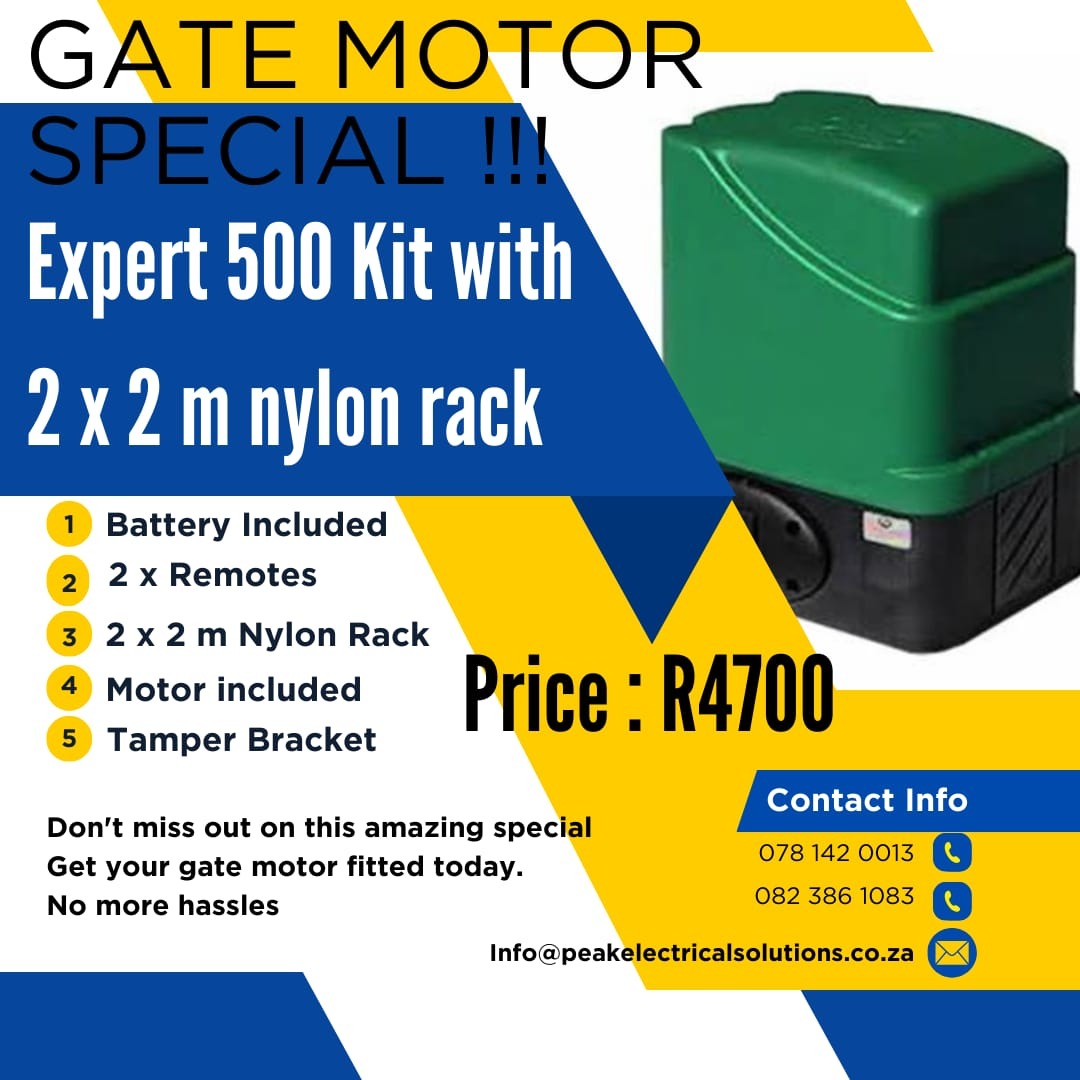 Expert 500 kit with 2x2 m nylon rack | Peak Electrical Solutions