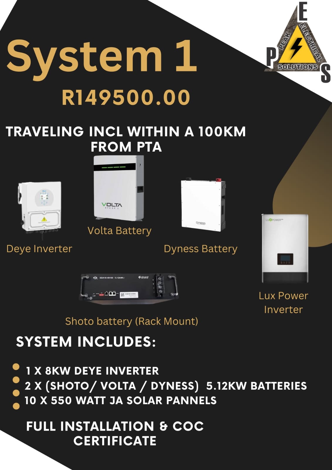 System 1 & full installation | Peak Electrical Solutions