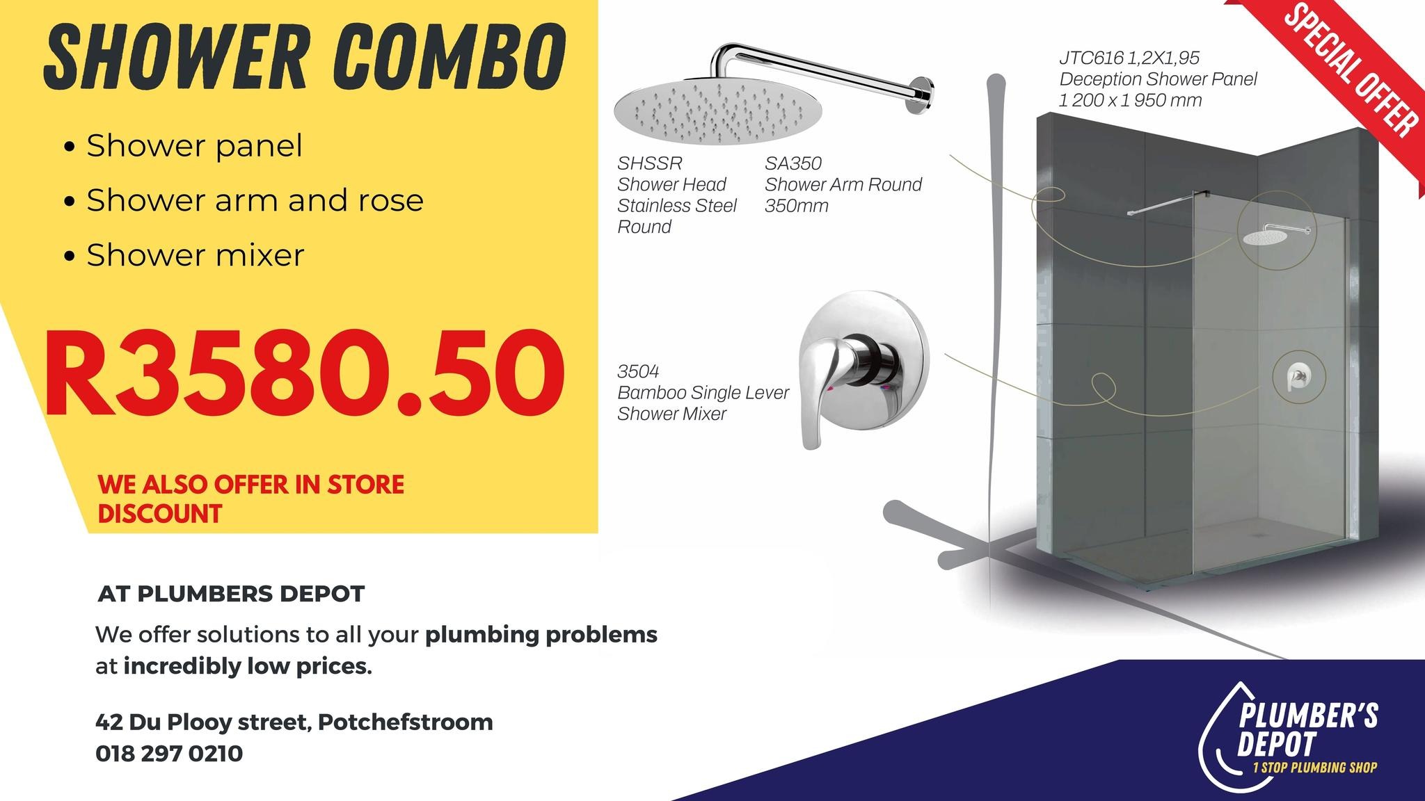 Shower combo | Plumbers Depot