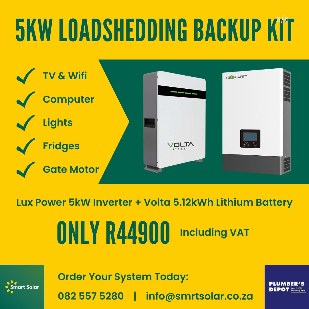 5kw loadshedding backup kit | Plumbers Depot