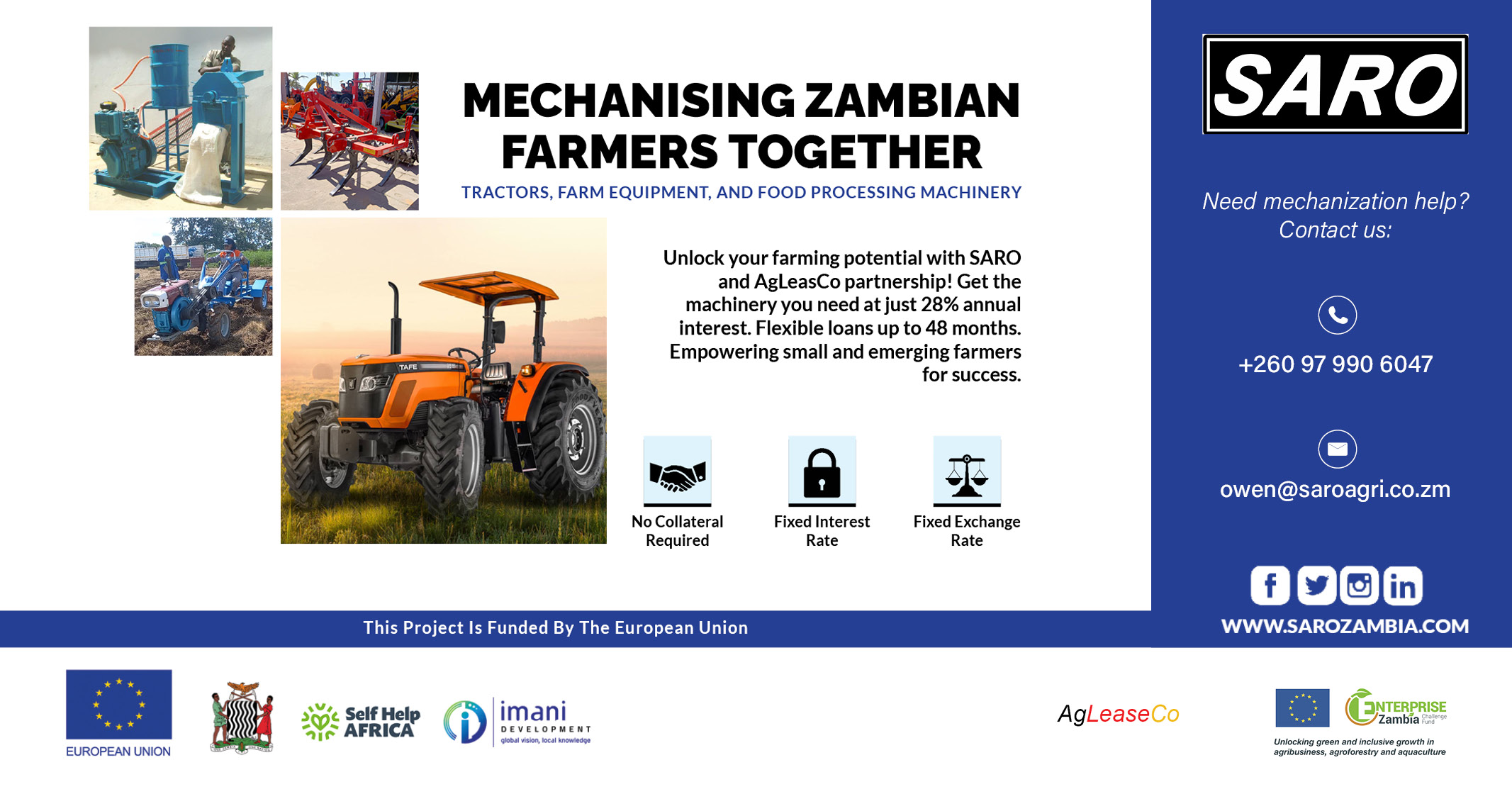 Mechanising Zambian farmers together | Saro Agro