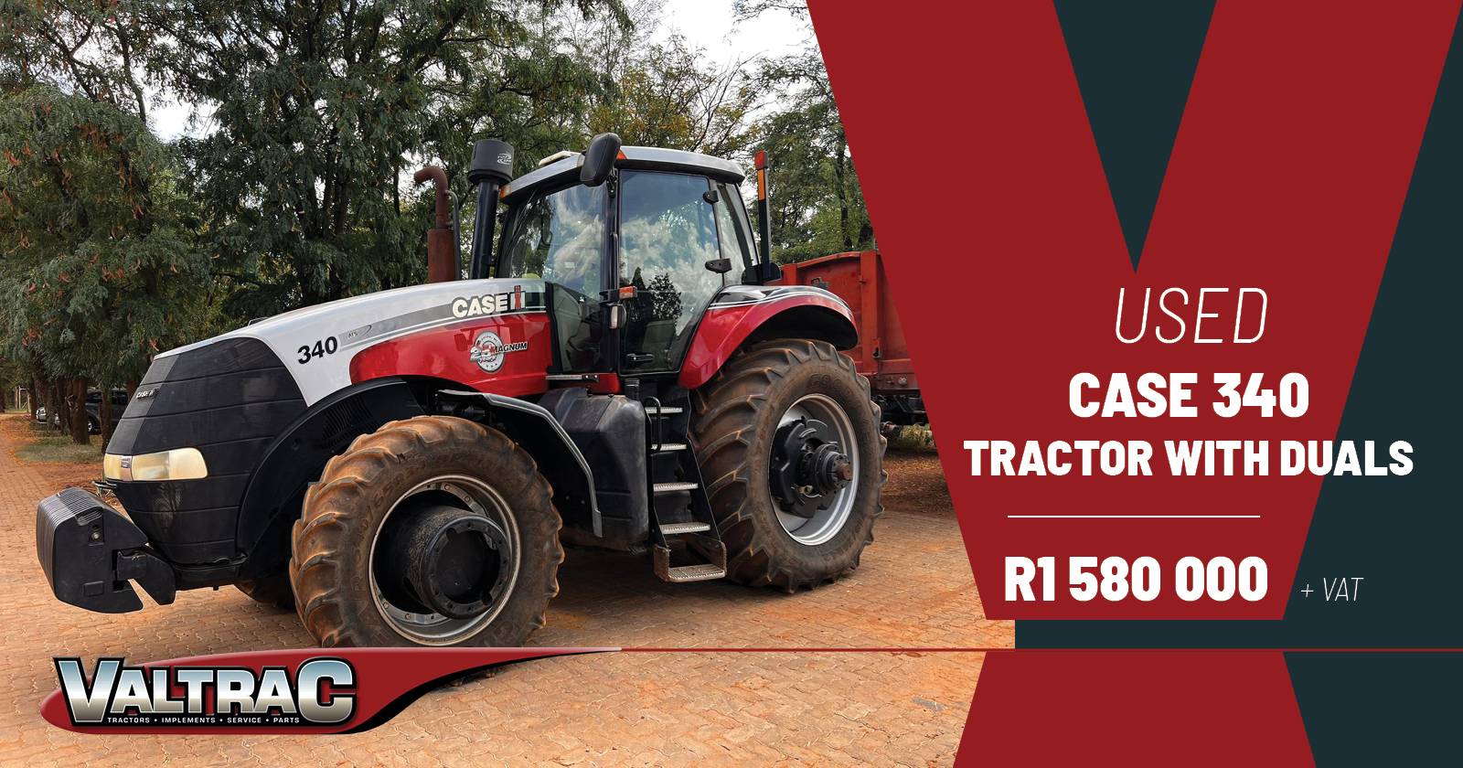 Used Case 340 tractor with duals | Valtrac