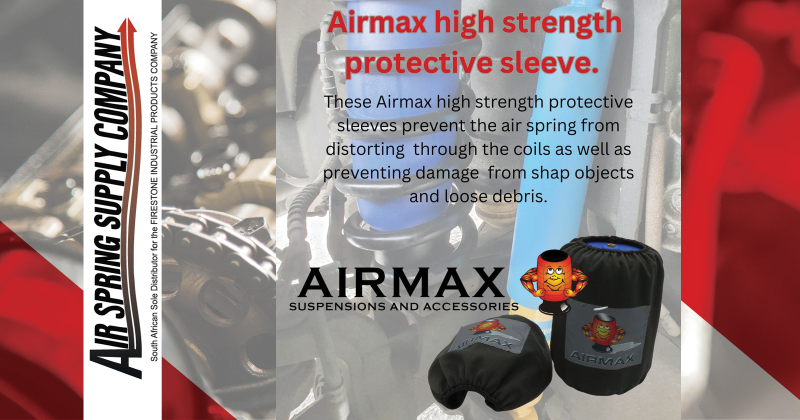 Airmax high strength protective sleeve | Air Spring Supply Company