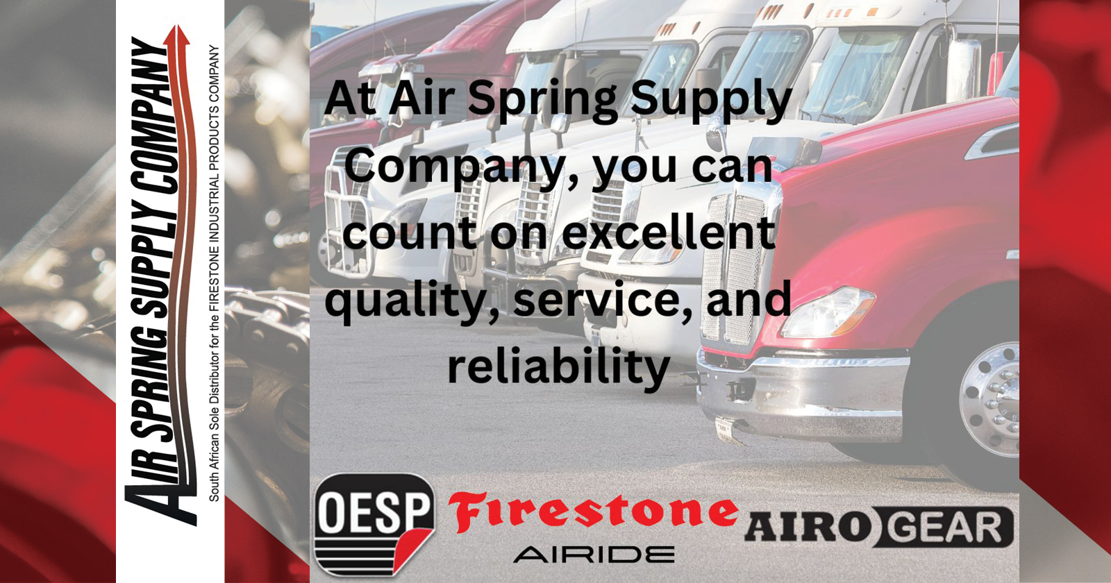 You can count on excellent quality , service and reliability | Air Spring Supply Company