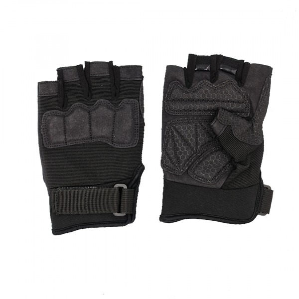 TDS Half Finger Glove Padded Knuckle | Tactical Defence Store