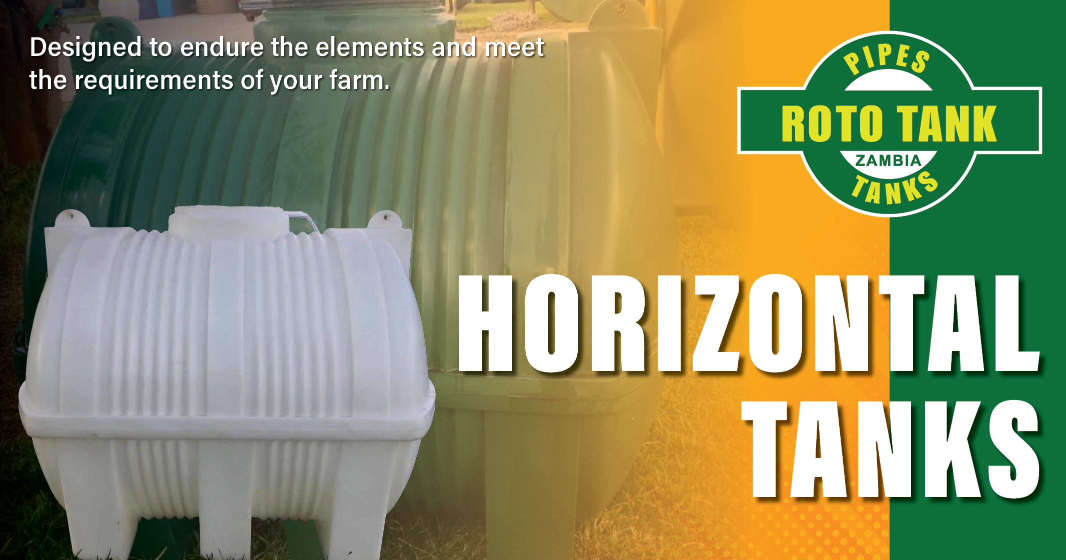 Horizontal Tanks | Designed to endure the elements | Roto Tanks