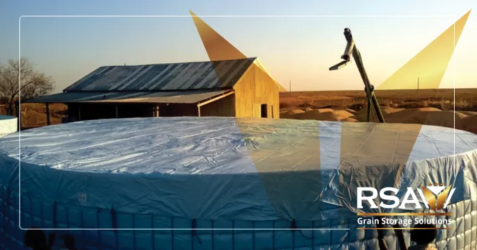 Grain dams | Mobile, long-term storage solution | RSA Grain Storage Solutions