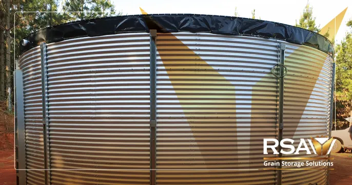 Long lasting grain storage | Corrugated zincalum grain dams | RSA Grain Storage Solutions